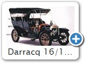 Darracq 16/18 PS 1904 - 1906 Daten

Keine Modelle bekannt. Das Bild zeigt die Version Doppel-Phaeton.

Opeldaten:
8/9 PS: 1903-1907, Motor: 1,4l mit 8-9 PS bei 40-45 km/h ab 5.000M = DM = 2.565 Euro, 1907 ab 4.500M = 2.310 Euro.
16/18 PS: 1904-1906, Motor 3,0l mit 18 PS bei 60 km/h ab 10.500 Mark = DM = 5.385 Euro.
Karosserievarianten: Tonneau gerade 8/9PS; Tonneau geschweift 8/9PS; Doppel-Phaeton 16/18PS; Luxus-Tonneau 8/9PS; Phaeton-Drehsitz ab 1907 8/9PS; Tonneau Grand Luxe 16/18PS; Tonneau Tulpenform 16/18PS; Längen in mm: 8/9PS und 16/18PS: 2950.