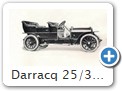 Darracq 25/30 PS 1905 Daten

Keine Modelle bekannt. Das Bild zeigt die Version Luxus-Doppel-Phaeton.

Opeldaten:
25/30 PS: 1906, Motor 4,7l mit 30 PS bei 75 km/h ab 13.500 Mark = DM = 6.925 Euro.
Karosserievarianten: Luxus-Doppel-Phaeton, Coupé, Landaulet, Limousine; Längen in mm: 3400.