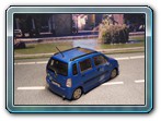 Agila A Sport Bild 2
Auch einen Agila kann man durchaus tunen. Rundum verdedelt (Eigenbauten) und mit Sprint43 Reifen Typ Gotti 14" versehen. Dies könnte sogar eine OPC- Variante sein, lackiert im original Opel ardenblau. Zum Einsatz könnte hier der 1,8i mit 125 PS kommen, der auch im Meriva erhältlich ist. Die höchste Motorisierung des Agila liegt sonst bei 80 PS.