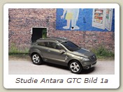 Studie Antara GTC Bild 1a

Hersteller: Norev (360030)
Auflage ???, Mitte 2008

Zum Orginal:
Ein Jahr vor Erscheinen des realen Antara zeigt Opel vorab die Studie GTC auf der IAA 2005.