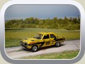 Ascona A Rallyeversion 1974 Bild 2a

Hersteller: Schuco (02655)
Gelb mit schwarz Nr.88 Auflage ca. 2.000 08/05, 

Zum Original:
Walter Röhrl mit Nummer 88, Presentation, fraglich ist, ob er jemals mit dieser Nummer gefahren ist.