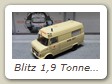 Blitz 1,9 Tonner Kasten 1965 Bild 1a

Hersteller: MatrixScaleModels (MX51502-031),
Deutsches Rotes Kreuz Nürnberg, Auflage 100x, erschienen März 2026