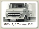Blitz 2,1 Tonner Pritsche 1966
Keine Modelle bekannt.
Bild zeigt Pritschenwagen mit Plane und mehr Zuladung.