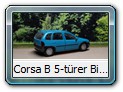 Corsa B 5-türer Bild 4b (08/93 - 06/97)

Hersteller: carmodel (Basis GAMA)
umlackiert in mintgrün