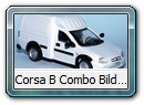 Corsa B Combo Bild 1

Zum Modell:
Hersteller: Rialto (nicht im Besitz)
weiß als Bausatz oder Fertigmodell auch als Vauxhall oder Holden Auflage ??? Jahr bis heute

Zum Original:
Zu guter letzt gibt es noch den Lieferwagen genannt Combo, der auch in Deutschland anzutreffen ist.