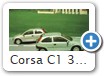 Corsa C1 3-türer Bild 3

Hersteller: Minichamps
spacegrünmetallic Ende 2000 Auflagen ??? 
starsilber II 1.632 mal KW 33/2001