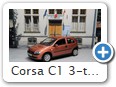 Corsa C1 3-türer Bild 4a

Hersteller: Minichamps (430040300)
cityrotmetallic 2.016 mal KW 15/2001

Folgende Sondermodelle gibt es:
blaumetallic-silber "1.500.000 Opel, Made in Eisenach" 1500 mal, Jahr unbekannt (nicht im Besitz)
