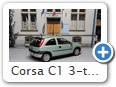 Corsa C1 3-türer Bild 5b

Hersteller: Minichamps (17995xx nur bei Opel)
spacegrünmetallic Ende 2000 Auflagen ??? 