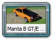 Manta B GT/E 75 Bild 3

Hersteller: Schuco
signalorange fr AutoBild, Auflage und Jahr unbekannt

ORIGINAL:
Eigentlich wurde der GT/E nur bis 1977 gebaut und hie dann GT/E 77 da ein um 5 PS strkerer Motor eingebaut wurde.