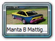 Manta B Mattig Daten
Auch Tuner Mattig kam am Manta B nicht vorbei. Mattig ist hauptsächlich bekannt durch Carstyling (Verbreiterungen, Verspoilerungen).
Diese Version ist dem Manta im Film "Manta, Manta" nachempfunden.