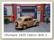Olympia 1935 Cabrio Bild 2b
Hersteller: De Agostini (IXO sw2ws98)
Nr. 98 der polnischen Serie militärischer Fahrzeuge (samochody wojskowe II wojny swiatowej), Version Deutsche Afrikakorps Juni 1942, Gazala, Lybien, erschinen Anfang 2025