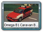 Omega B1 Caravan Bild 6

Hersteller: Schuco
Opel-Werksfeuerwehr.
Auflagen und Erscheinungsjahre unbekannt.

Hersteller: 2d - Model
Fr den englischen Markt wurde eine Police - Version mit einer Auflage von 250 Stck herausgebracht.