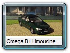 Omega B1 Limousine Bild 6

Hersteller. IXO (Opel-Sammlung Nr. 29)
rioverdegrünmetallic 02/12 Auflage unbekannt