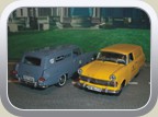 Rekord P2 Lieferwagen Bild 3
Hersteller: Starline Models
blaugrau NSU Quickly Dienst 09/2010 Auflage ???
gelb Deutsche Post (unter dem Label Bing von Brekina) 09/2009 Auflage ???