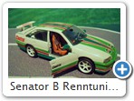 Senator B Renntuning Bild 5

Dies ist ein Fantasieumbau meinerseits. Verspoilerungen und Heckflgel sind Eigenbauten. Aussenspiegel stammen vom Astra H. Rder sind von Sprint43, Scheibenwischer von Tameo. Rennsitz wurde eingebaut (Hersteller unbekannt) und die Inneneinrichtung farblich verndert. Die Aussenlackierung ist casablancaweiss, Grntne sind Emailfarben, rot und Castrol-Werbung sind Decals. Nummernschilder sind selbst angefertigt worden.