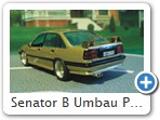Senator B Umbau Phase 3/2

Dritte und letzte Version ist jetzt mit Heckflgel, Aussenspiegel und Scheibenwischer. Endlich ist die Sportskanone fertig.