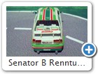 Senator B Renntuning Bild 4
Dies ist ein Fantasieumbau meinerseits. Verspoilerungen und Heckflügel sind Eigenbauten. Aussenspiegel stammen vom Astra H. Räder sind von Sprint43, Scheibenwischer von Tameo. Rennsitz wurde eingebaut (Hersteller unbekannt) und die Inneneinrichtung farblich verändert. Die Aussenlackierung ist casablancaweiss, Grüntöne sind Emailfarben, rot und Castrol-Werbung sind Decals. Nummernschilder sind selbst angefertigt worden.