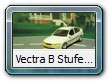 Vectra B Stufenheck i500
Hersteller: Umbau Basis Onyx STW-Testcar
Bodenplatte von Schuco, Felgen vom BMW-3er und Heckflügel ist ein Eigenbau.
Zum Original:
Das war der von mir gefahrene i500. Sonderserie von Irmscher, die auf 500 limitiert war, aber durch große Nachfrage wurden ca. 1000 produziert. Der 2,5 V6 - Motor wurde von 170 auf 195 PS gesteigert.